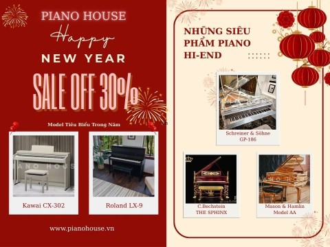 Khai Xuân Đắc Lộc - Đại Tiệc Sale Đàn Piano Tết Tại Piano House