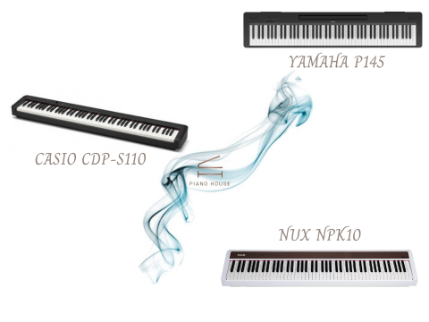 So Sánh NPK10, Yamaha P145 và Casio CDP-S110