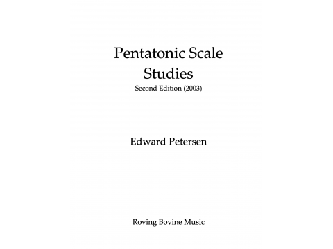 Sách Pentatonic Scale Studies 2003c - Piano House