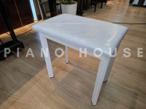 Ghế Piano điện chân sắt (White)