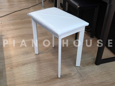Ghế Piano điện chân sắt (White)