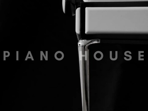 Ghế Đàn Piano White Leather | Thiết Kế Bởi Poul Henningsen | Denmark