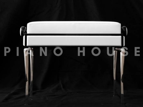 Ghế Đàn Piano White Leather | Thiết Kế Bởi Poul Henningsen | Denmark