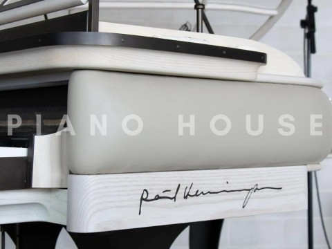 PH Grand Piano: PH170 Curated | Mineral Leather | White Oak and Burned Brass