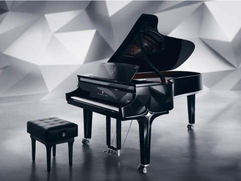 Steinway & Sons Black Dimond model B