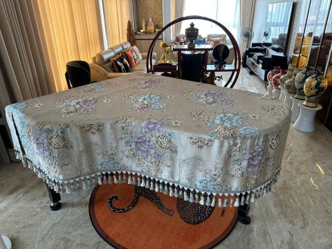 Khăn Phủ Grand Hoạ Tiết Bông Hoa