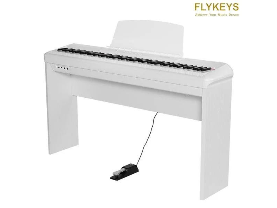 Piano Flykeys FP6 White (Kèm Chân Gỗ)