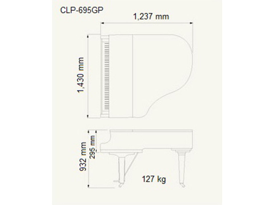YAMAHA CLP-695 GP WH