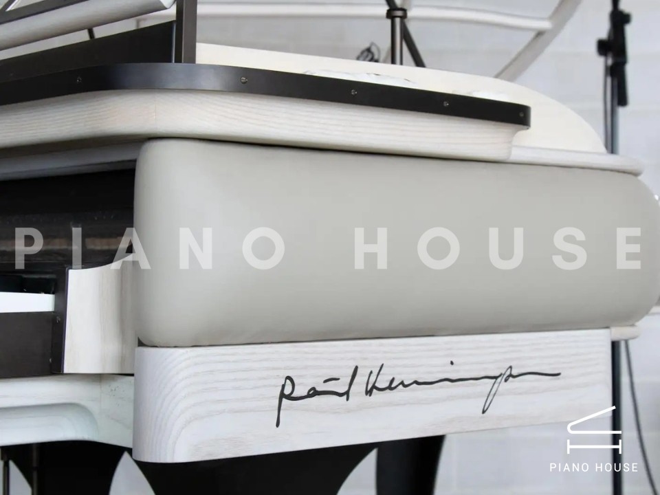PH Grand Piano: PH170 Curated | Mineral Leather | White Oak and Burned Brass