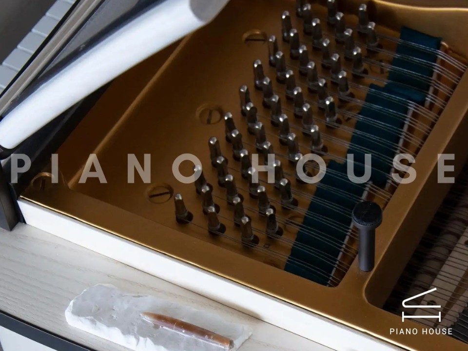 PH Grand Piano: PH170 Curated | Mineral Leather | White Oak and Burned Brass