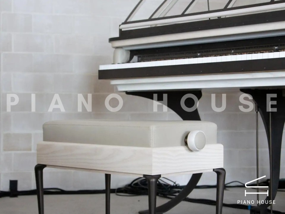 PH Grand Piano: PH170 Curated | Mineral Leather | White Oak and Burned Brass