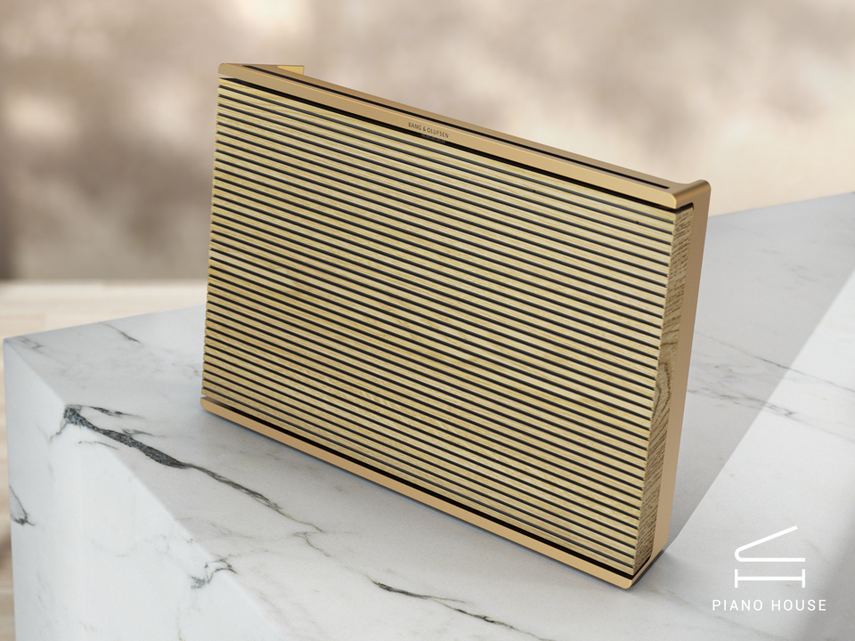 Loa B&O Beosound Level Gold Tone / Light Oak