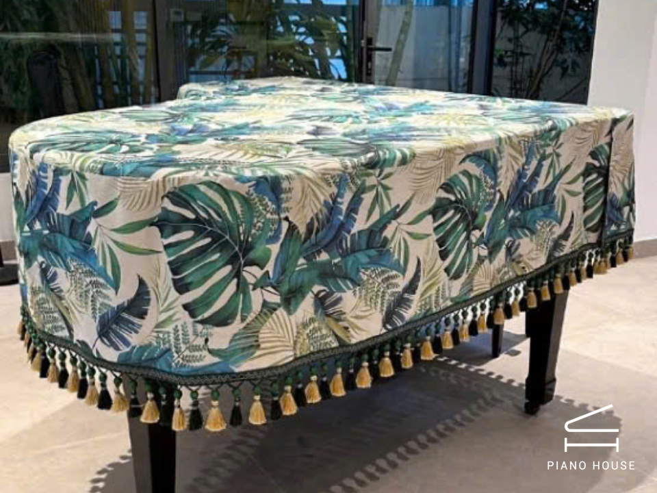 Khăn Phủ Grand Hoạ Tiết Cây Lá